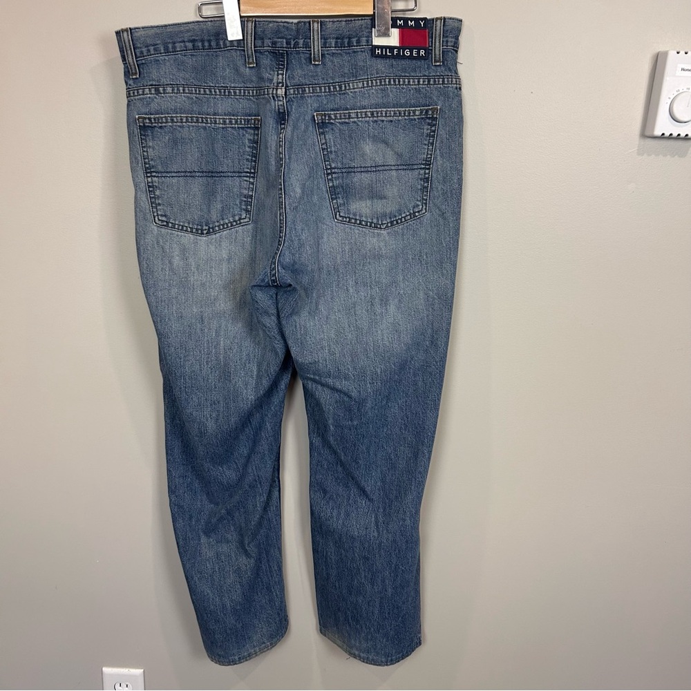 Vintage Tommy Hilfiger Men’s Jeans Size 36 Blue denim pants straight leg - Picture 2 of 12